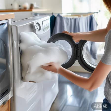 洗衣机泡沫少洗法