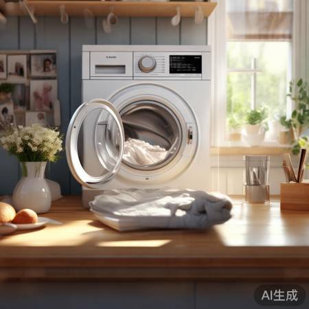 美诺洗衣机一键预约热线交流@自动洗衣机水管不断水，轻松实现省水省心生活