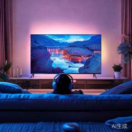 “2400流明电视，高清音效观