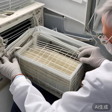 空调过滤网组装过程