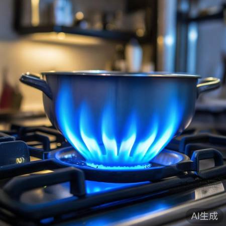 燃气燃烧做饭，比例关键。