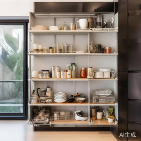 消毒柜多层分格，空间利用佳