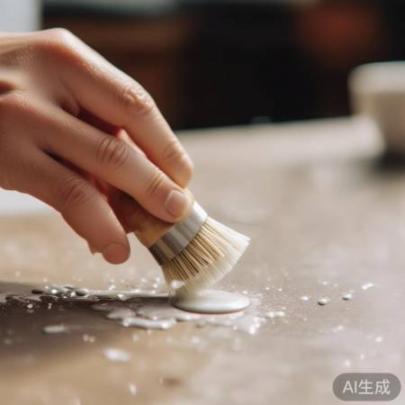 轻刷针孔污渍,如倒水般自然。