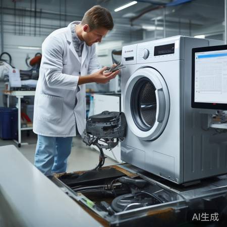 博世洗衣机维修现场勘查传授↑洗衣机开关揭秘：如何轻松开启清洁新体验