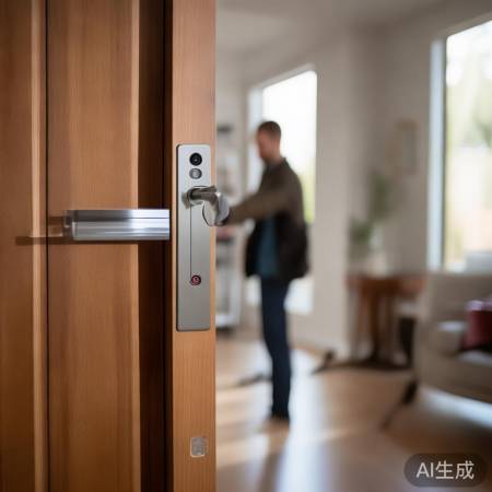 智能锁升级成本低,安全便利。