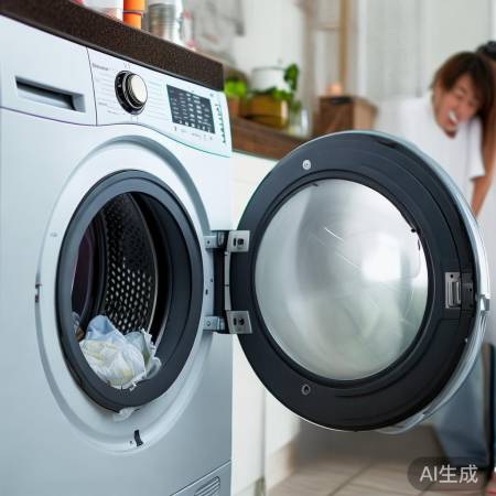 洗衣机门未关紧，检查门是否关闭