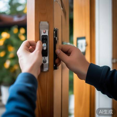 指纹锁安装简单，快速上手