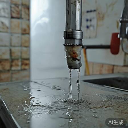 洗衣机水管破裂漏水