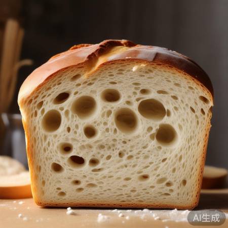 发酵面粉表面小孔多