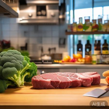 精选进口牛肉，西兰花鲜嫩。