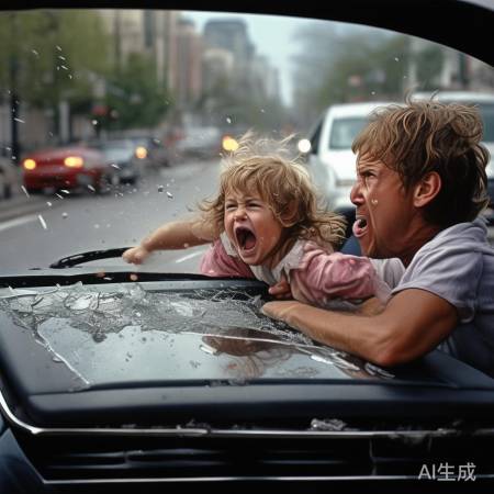 幼童冲马路被撞，家长竟只顾砸车？惊人一幕引发关注