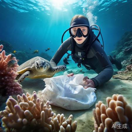 李兰迪海底奇遇：竟捡到用过的尿不湿？