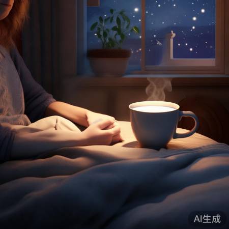 “牛奶助眠，放松身心”