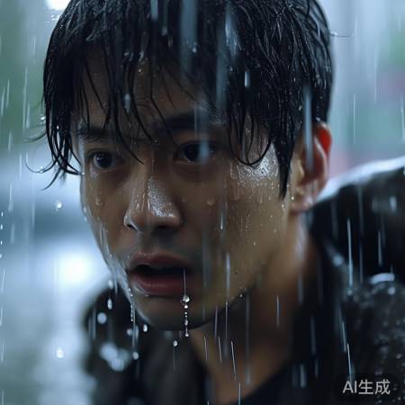 陈伟霆雨中挣扎，情绪感人